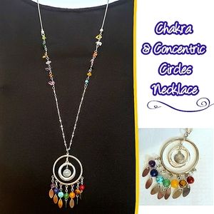 Chakra and Concentric Circles Necklace